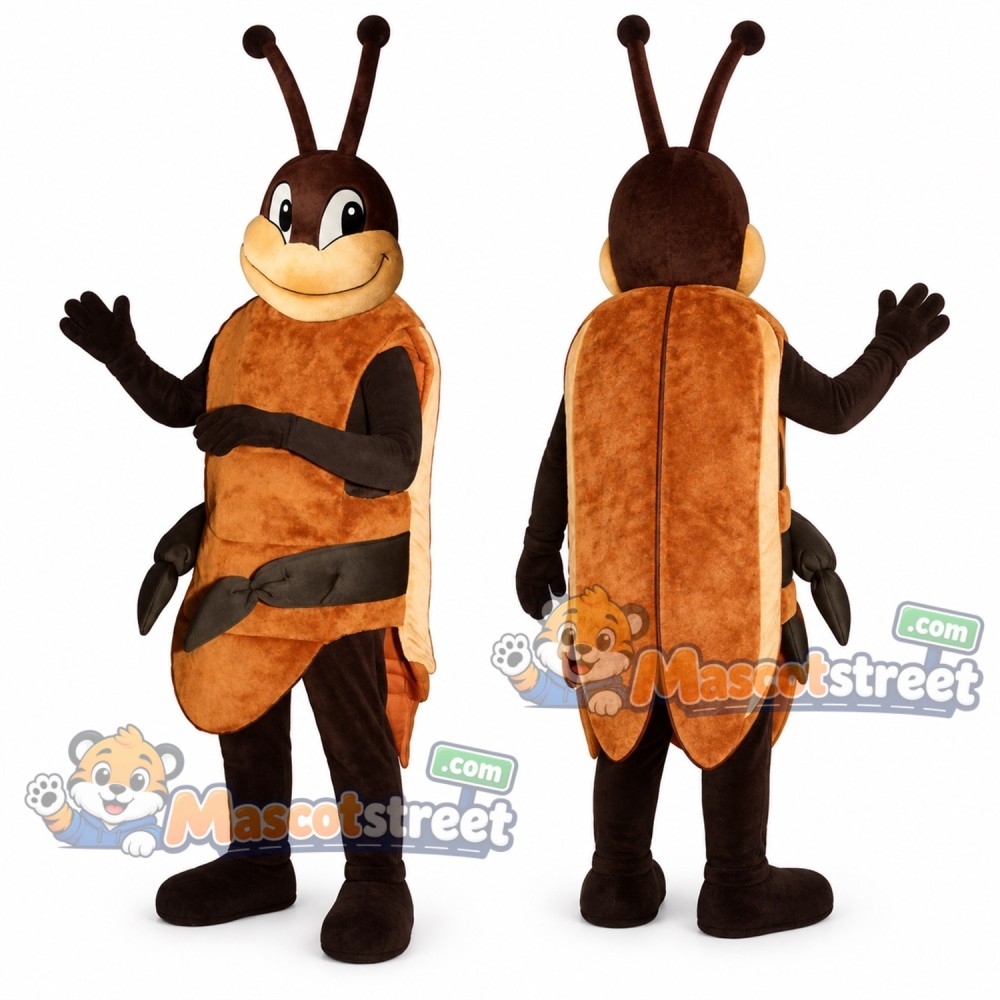 Brown Cockroach Mascot Costume Brown Cockroach Mascot Costume