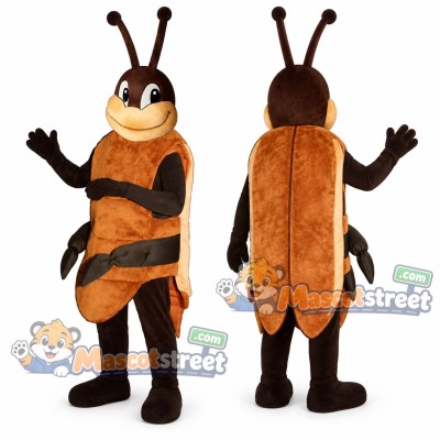 Brown Cockroach Mascot Costume Brown Cockroach Mascot Costume