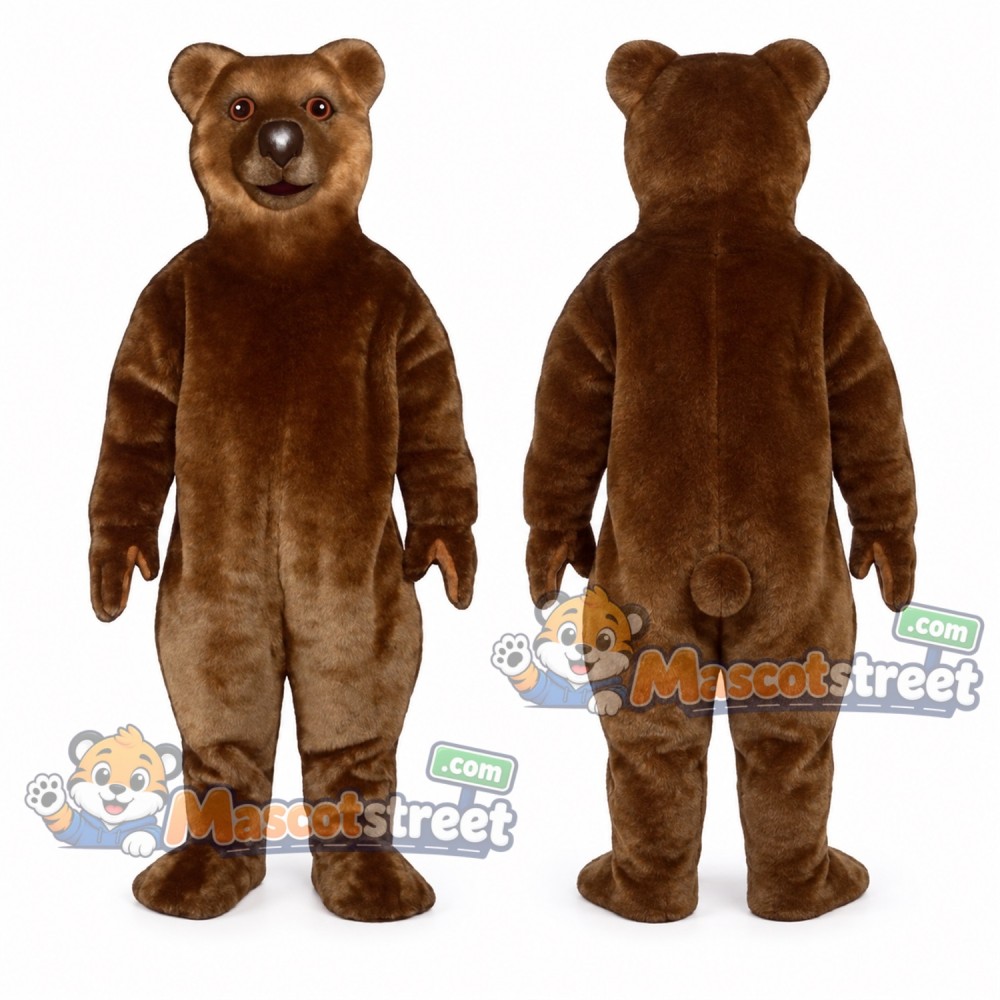 Dark Brown Bear Mascot Costume