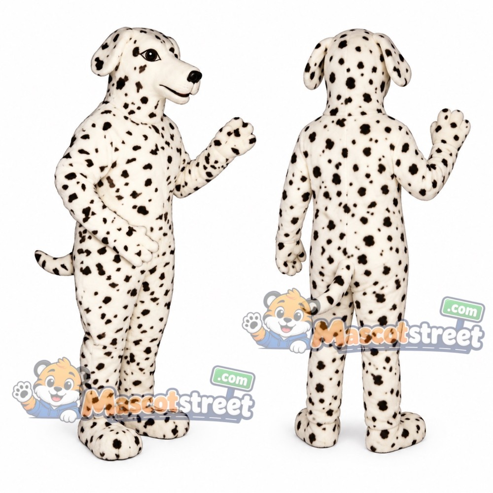 Dalmatian Mascot Costume Dalmatian Mascot Costume