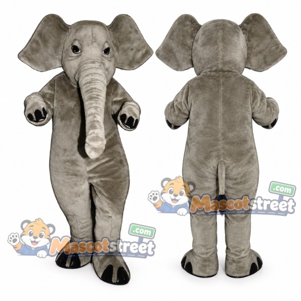 Gray Elephant Mascot Costume