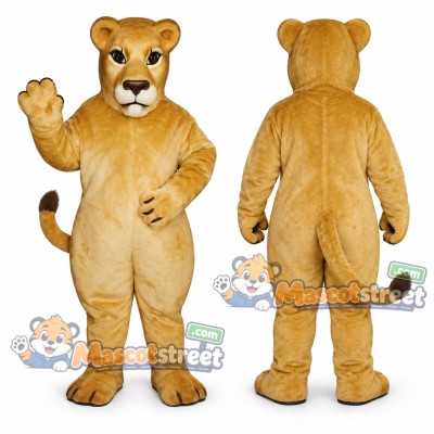 Tan Lioness Mascot Costume Tan Lioness Mascot Costume