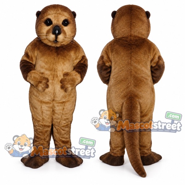 Brown Otter Mascot Costume