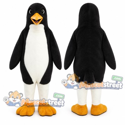 Black and White Penguin Mascot Costume Black and White Penguin Mascot Costume