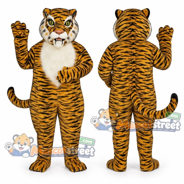 Orange Tiger Mascot Costume