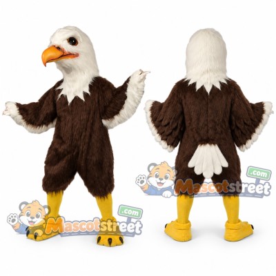 Brown and White Eagle Mascot Costume Brown and White Eagle Mascot Costume