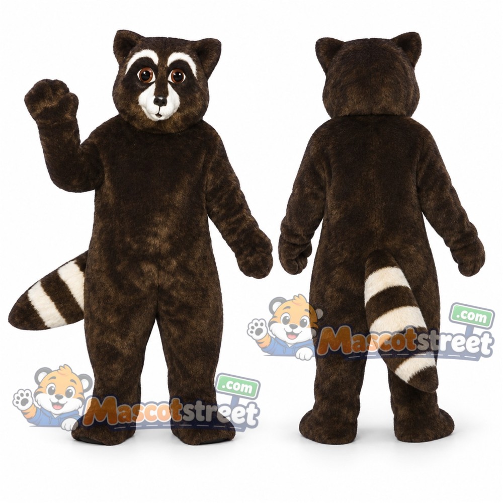 Brown Raccoon Mascot Costume Brown Raccoon Mascot Costume