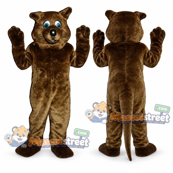 Brown Otter Mascot Costume