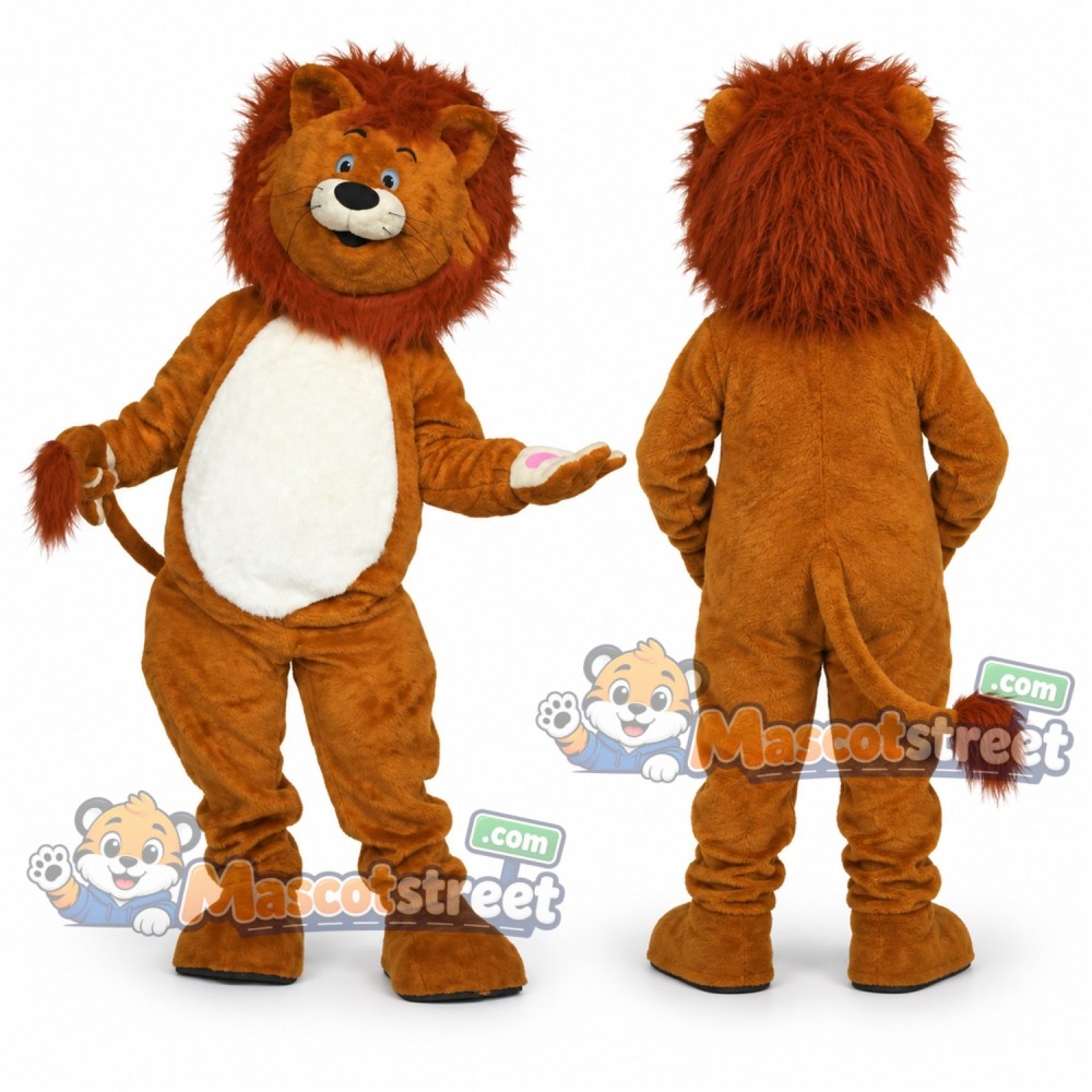 Brown Lion Mascot Costume with White Belly Brown Lion Mascot Costume with White Belly