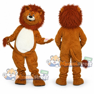Brown Lion Mascot Costume with White Belly Brown Lion Mascot Costume with White Belly