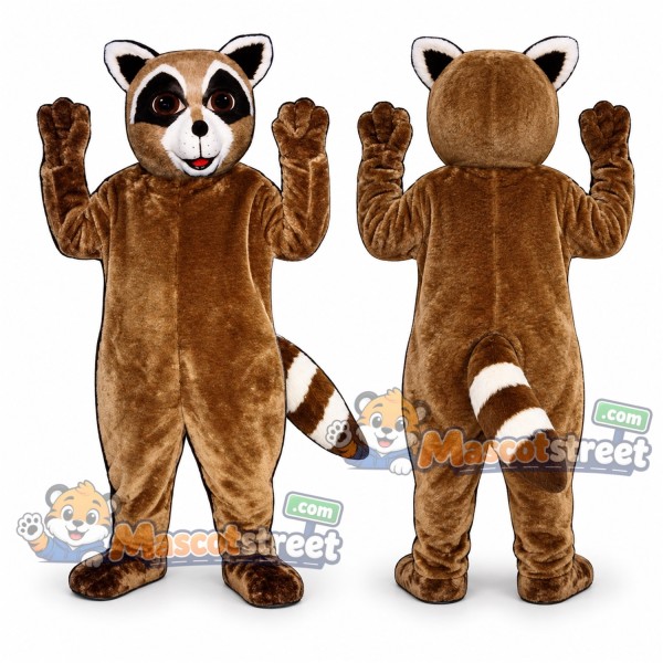 Brown Raccoon Mascot Costume