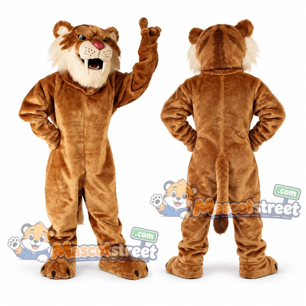 Saber-Toothed Tiger Mascot Costume