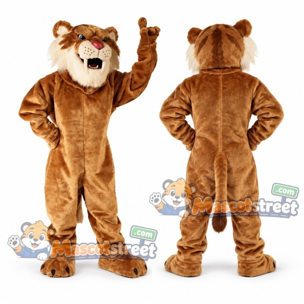 Saber-Toothed Tiger Mascot Costume
