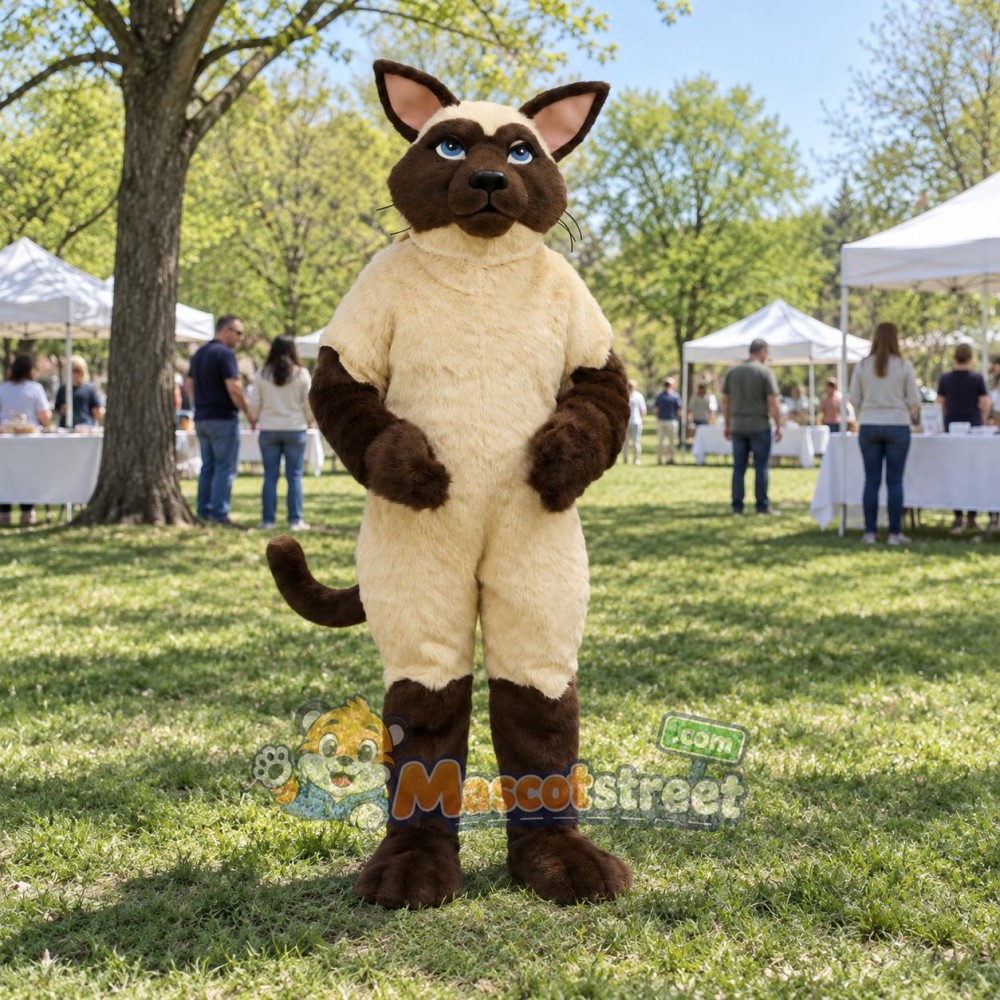 Siamese Cat Mascot Costume Siamese Cat Mascot Costume