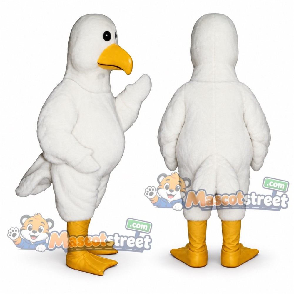 White Seagull Mascot Costume