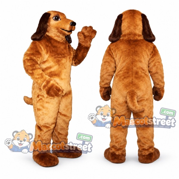 Brown Spaniel Dog Mascot Costume