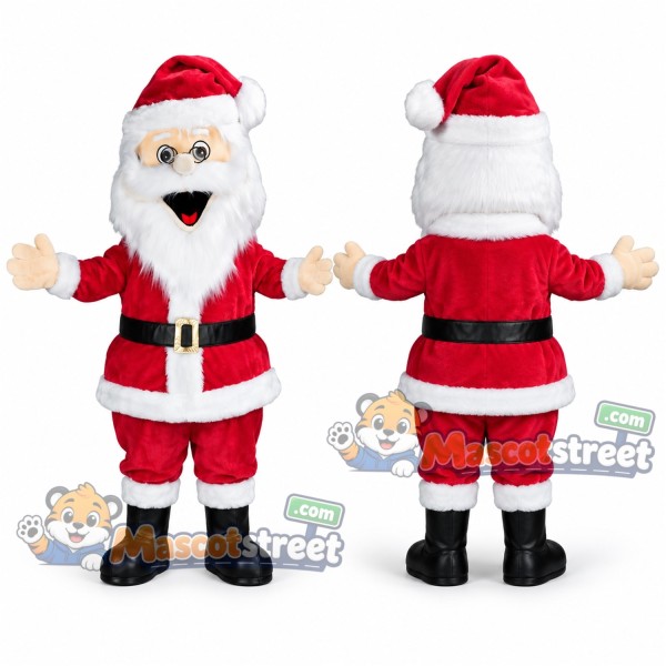 Santa Claus Mascot Costume with Red Suit