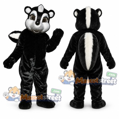 Black and White Skunk Mascot Costume Black and White Skunk Mascot Costume