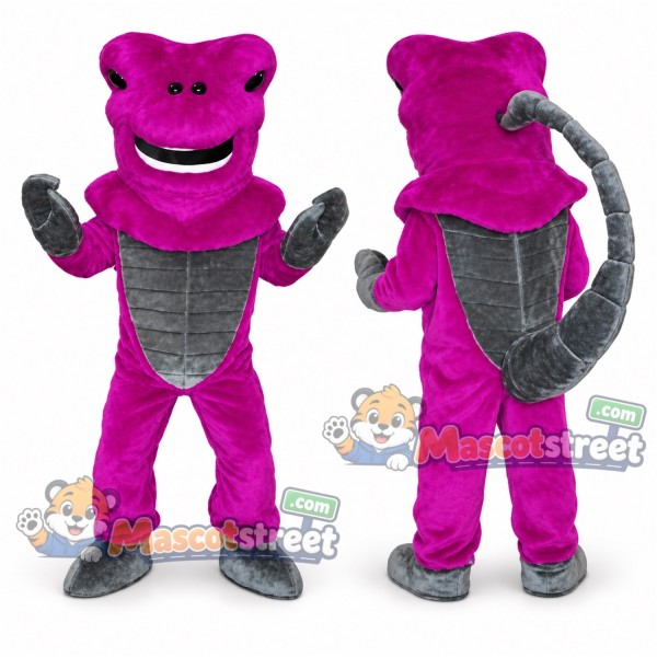 Purple Scorpion Mascot Costume with Gray Claws