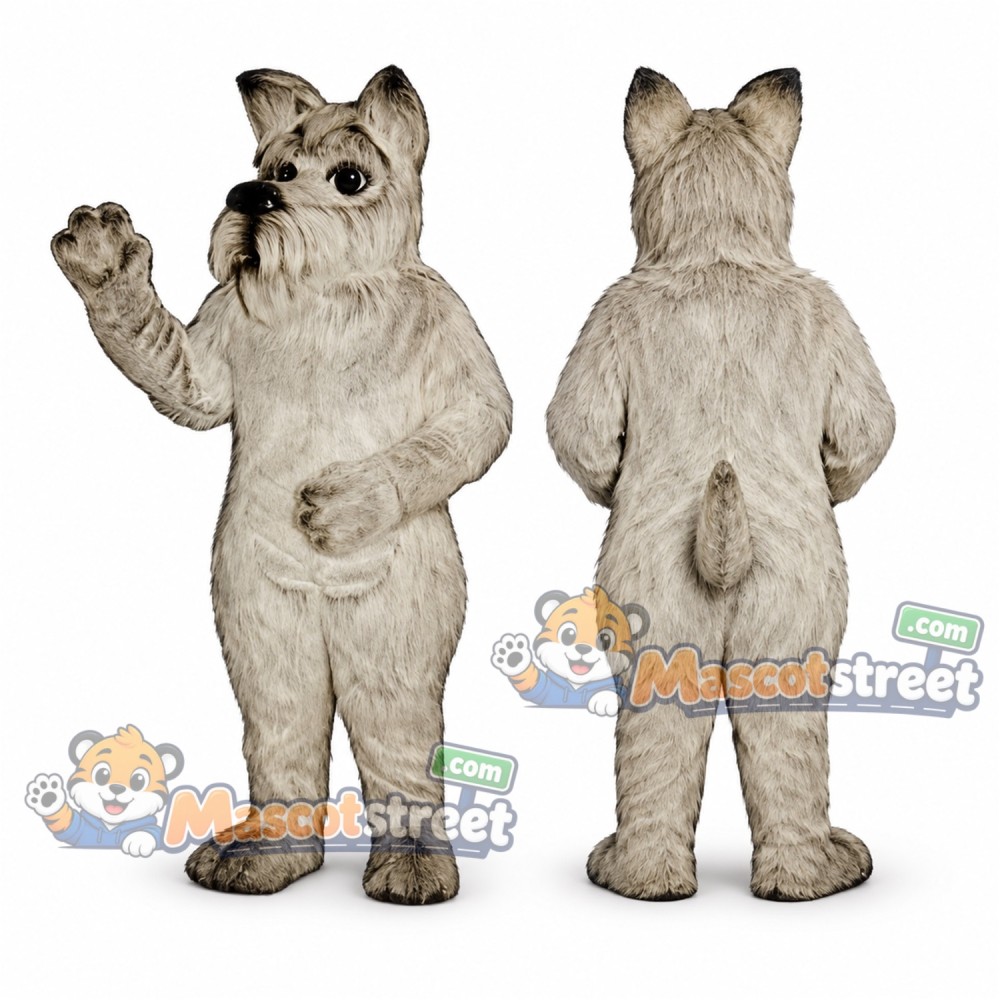 Gray Scottish Terrier Dog Mascot Costume