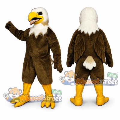 Brown and White Eagle Mascot Costume Brown and White Eagle Mascot Costume