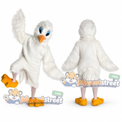 White Seagull Mascot Costume White Seagull Mascot Costume