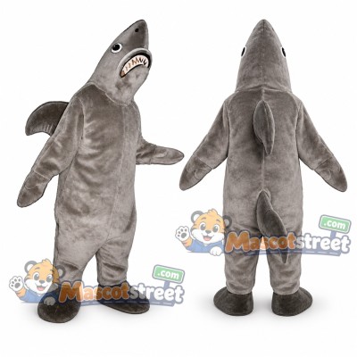 Gray Shark Mascot Costume Gray Shark Mascot Costume