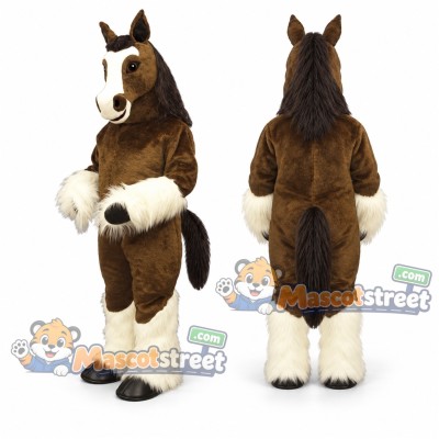 Brown Horse Mascot Costume Brown Horse Mascot Costume
