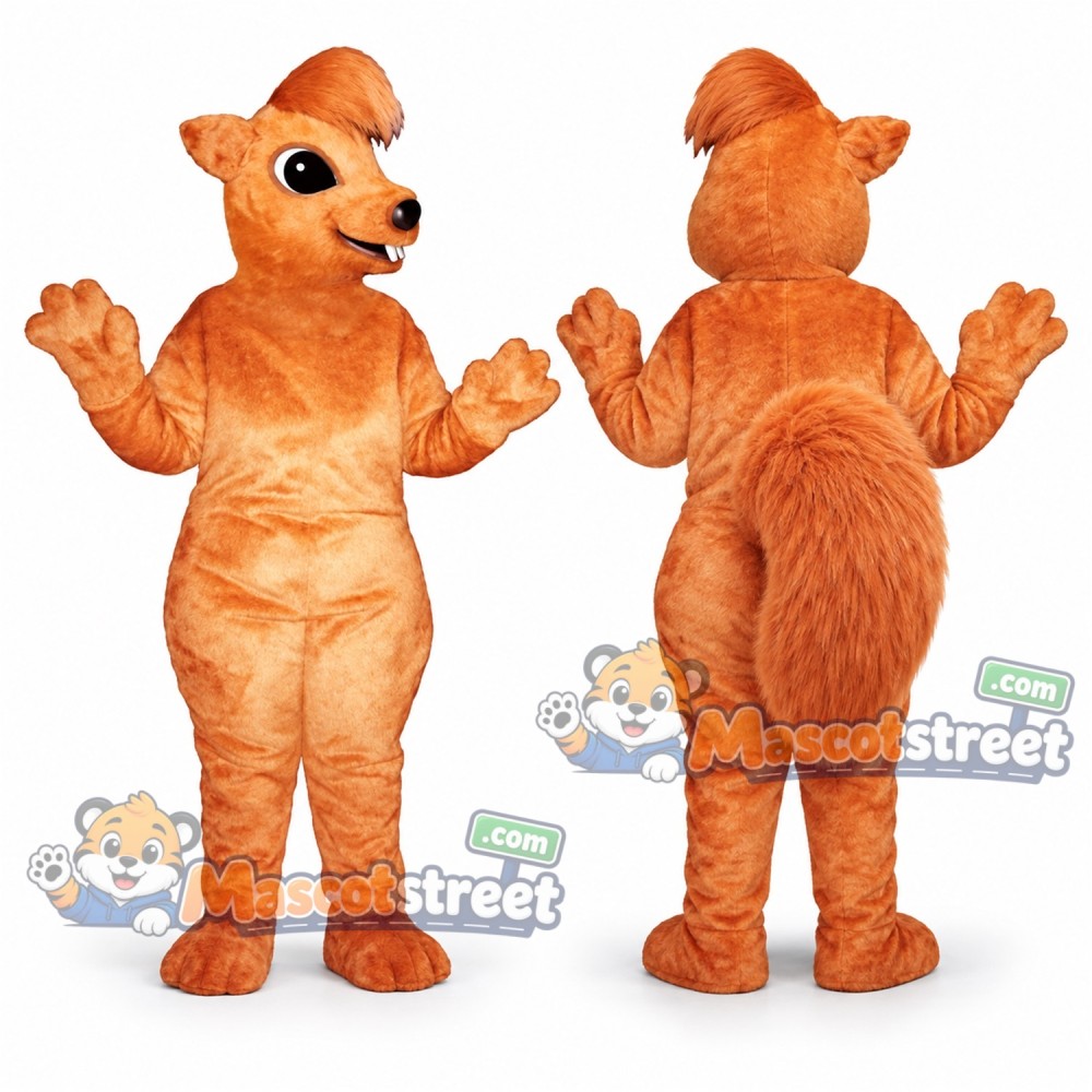 Orange Squirrel Mascot Costume Orange Squirrel Mascot Costume