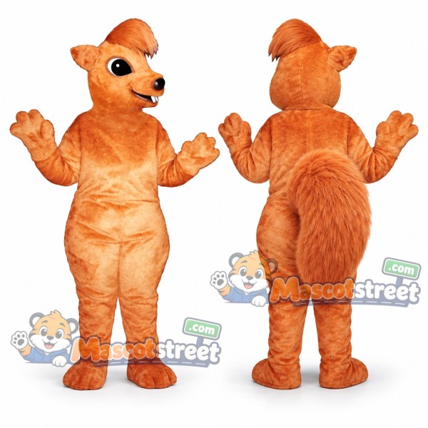 Orange Squirrel Mascot Costume