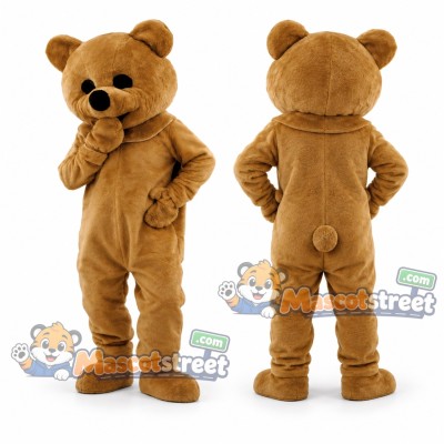 Tan Bear Mascot Costume