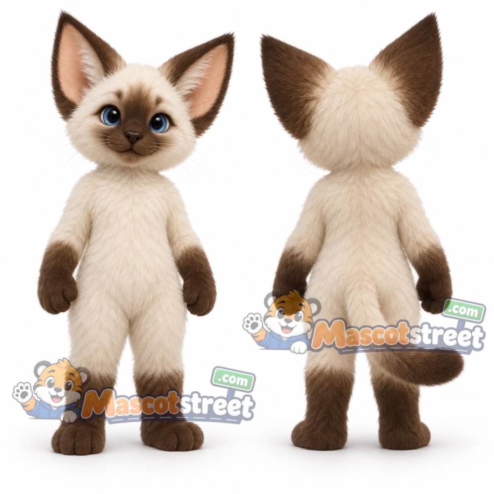 Siamese Cat Mascot Costume Siamese Cat Mascot Costume