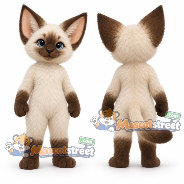 Siamese Cat Mascot Costume