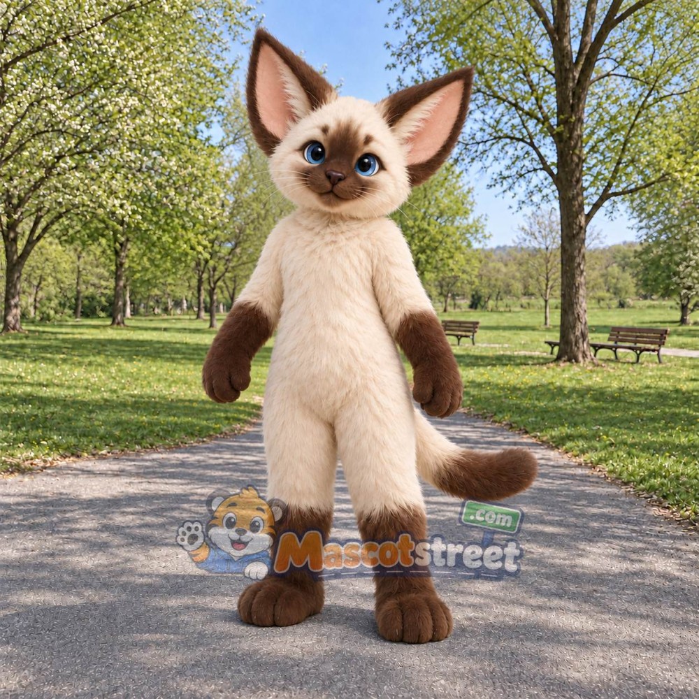 Siamese Cat Mascot Costume Siamese Cat Mascot Costume