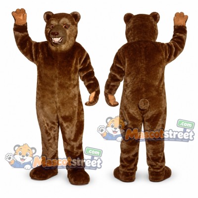 Brown Bear Mascot Costume with Raised Arms Brown Bear Mascot Costume with Raised Arms