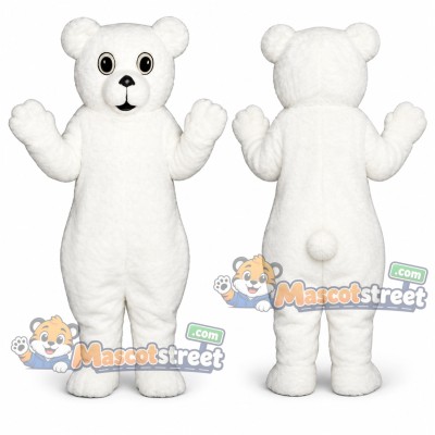 Polar Bear Cub Mascot Costume Polar Bear Cub Mascot Costume