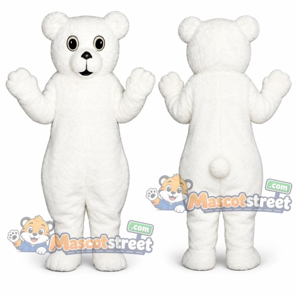 Polar Bear Cub Mascot Costume