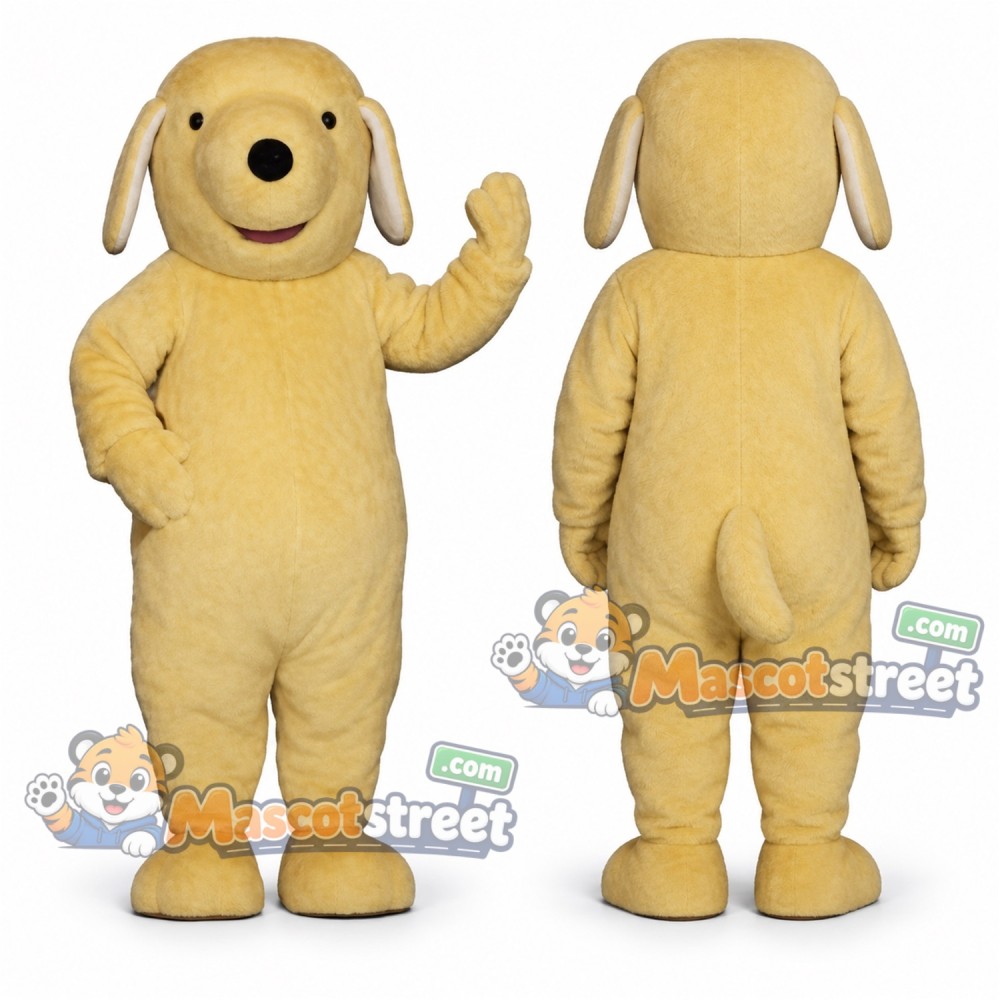Tan Dog Mascot Costume Tan Dog Mascot Costume