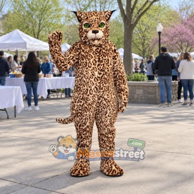 Spotted Lynx Mascot Costume