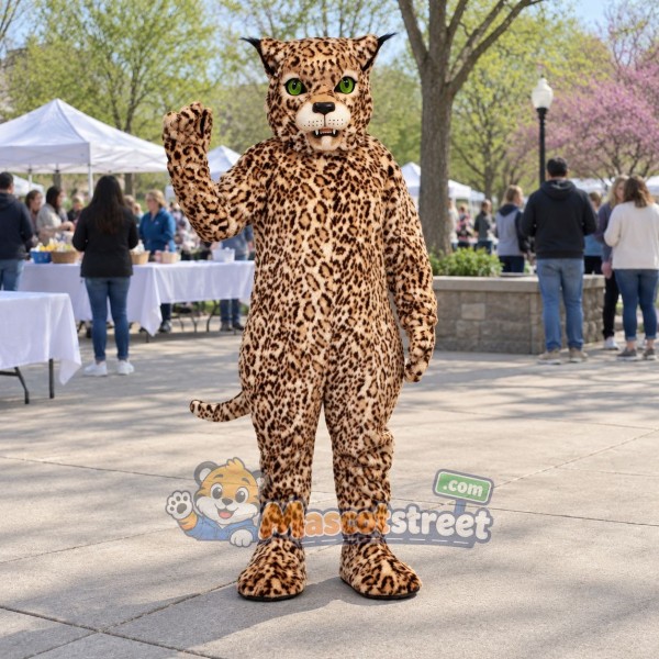 Spotted Lynx Mascot Costume