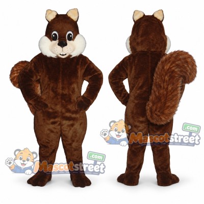 Brown Squirrel Mascot Costume with White Muzzle Brown Squirrel Mascot Costume with White Muzzle