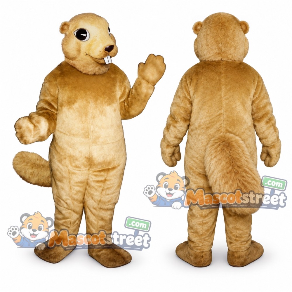 Tan Squirrel Mascot Costume Tan Squirrel Mascot Costume