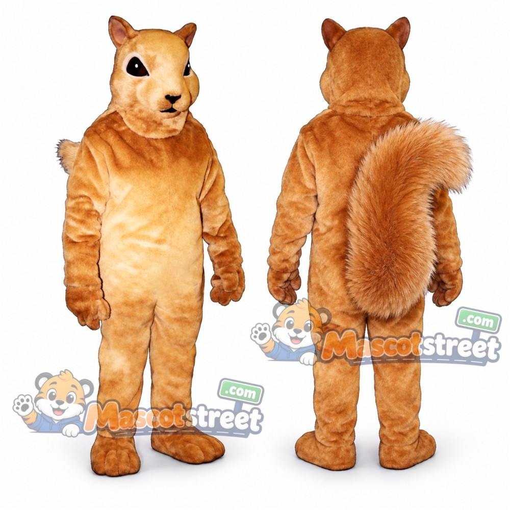 Orange Squirrel Mascot Costume