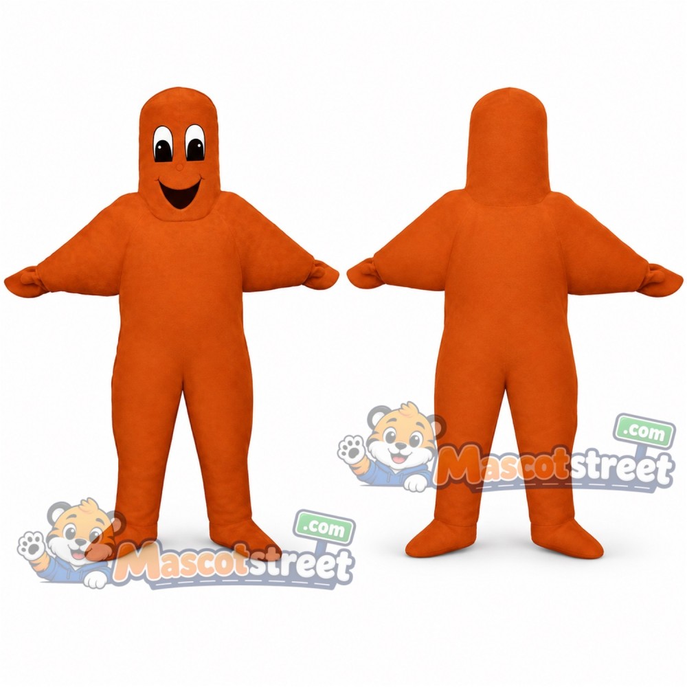 Orange Starfish Mascot Costume Orange Starfish Mascot Costume