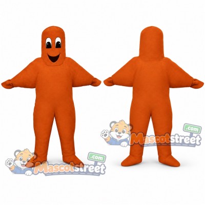 Orange Starfish Mascot Costume Orange Starfish Mascot Costume