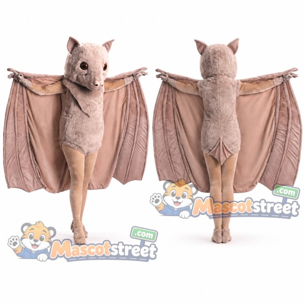 Tan Bat Mascot Costume