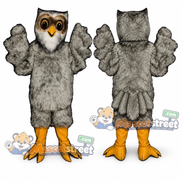 Gray Owl Mascot Costume