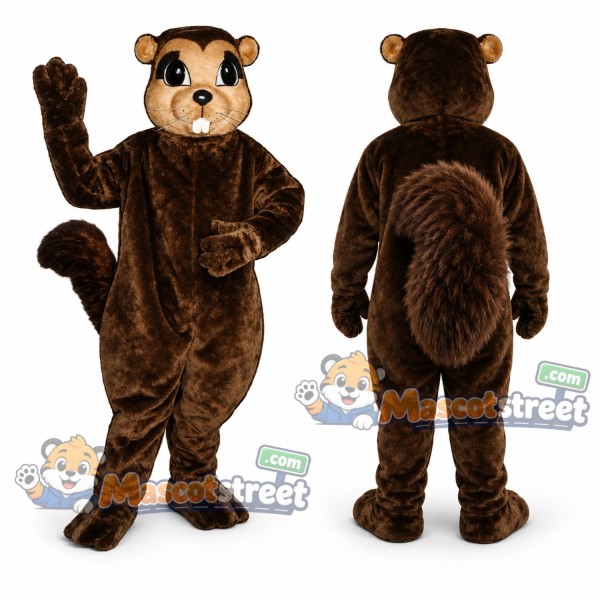 Brown Squirrel Mascot Costume