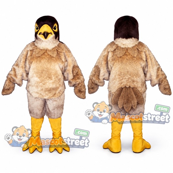 Tan Eagle Mascot Costume