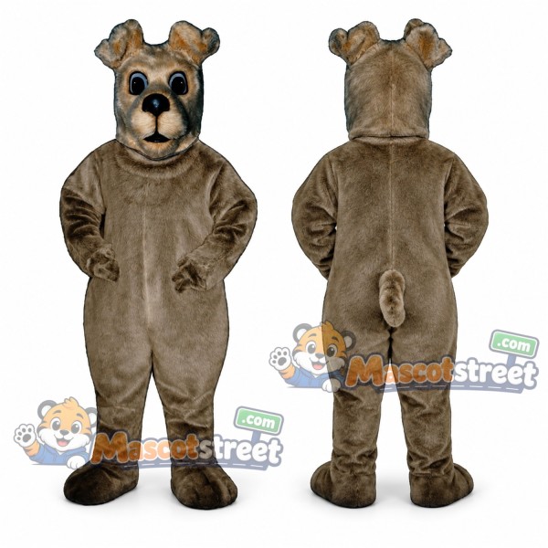 Gray Terrier Dog Mascot Costume